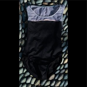 Black and grey Motionwear leotard